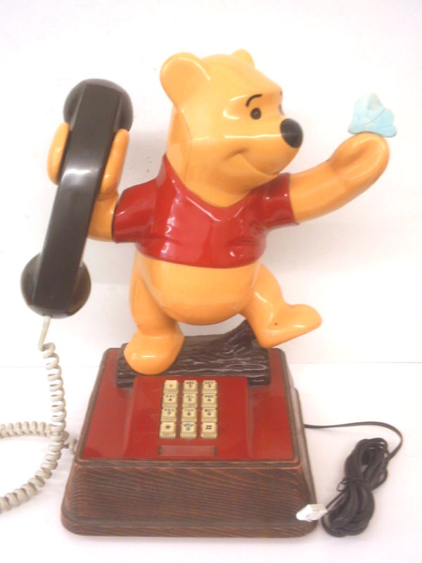 Classic Winnie the Pooh Bear phone with Butterfly Classic Winnie the Pooh Bear phone with Butterfly