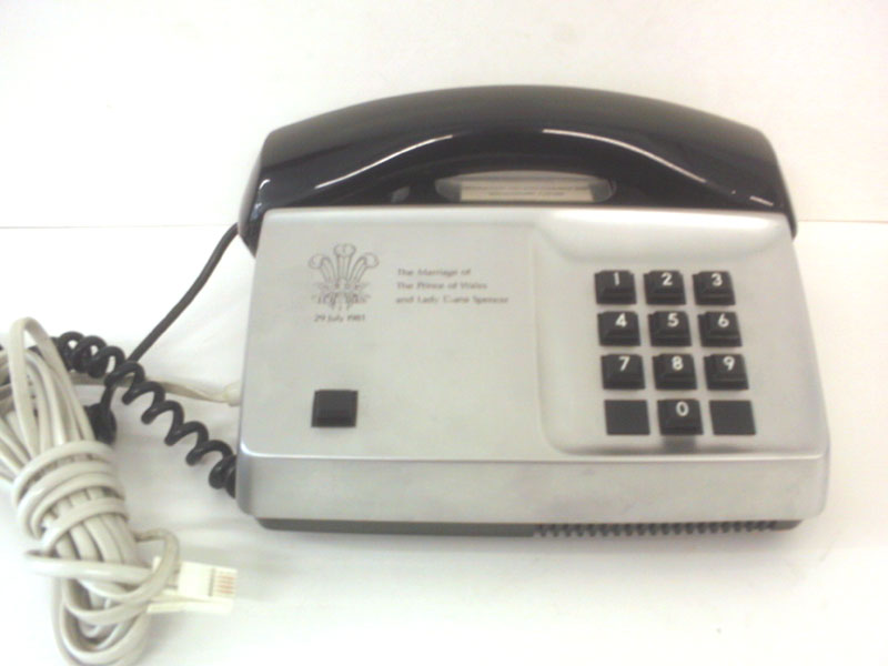 Ericsson Commemorative telephone for marriage of Prince of Wales