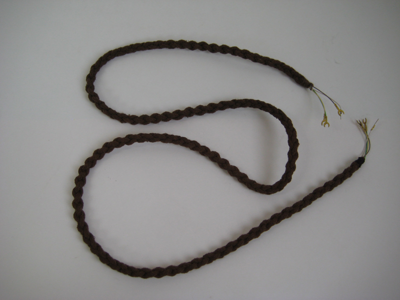 Plaited Cord, high quality in brown, 4 wire Plaited Cord, high quality in brown, 4 wire